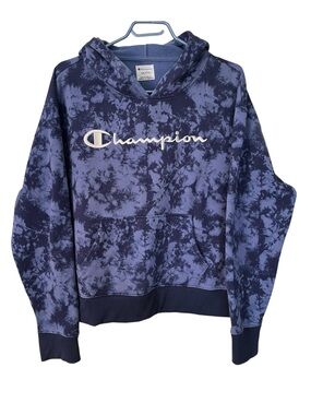 Champion Blue Tie-Dye Hoodie